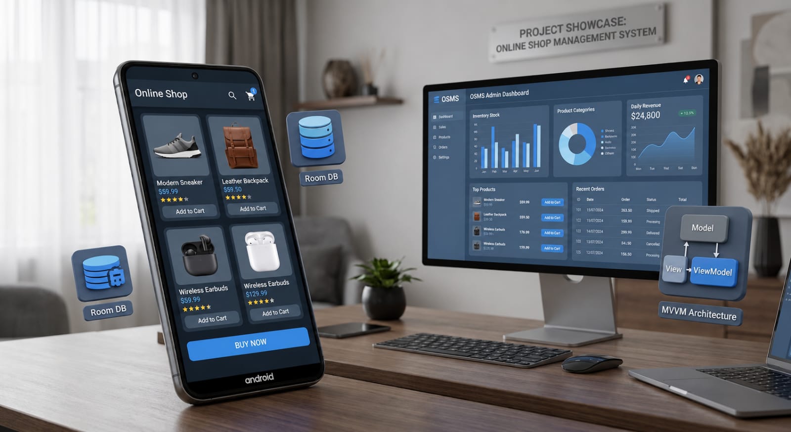 Online Shop Management System Screenshot